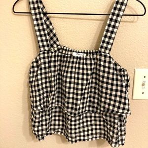 Madewell Gingham top